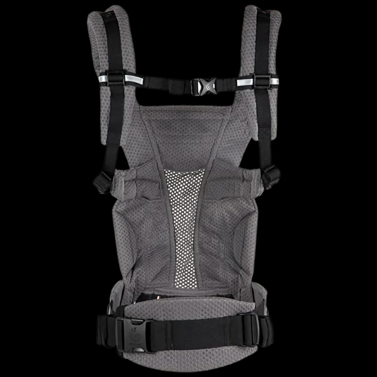 Ergobaby Omni Breeze carrier with the shoulder straps worn straight