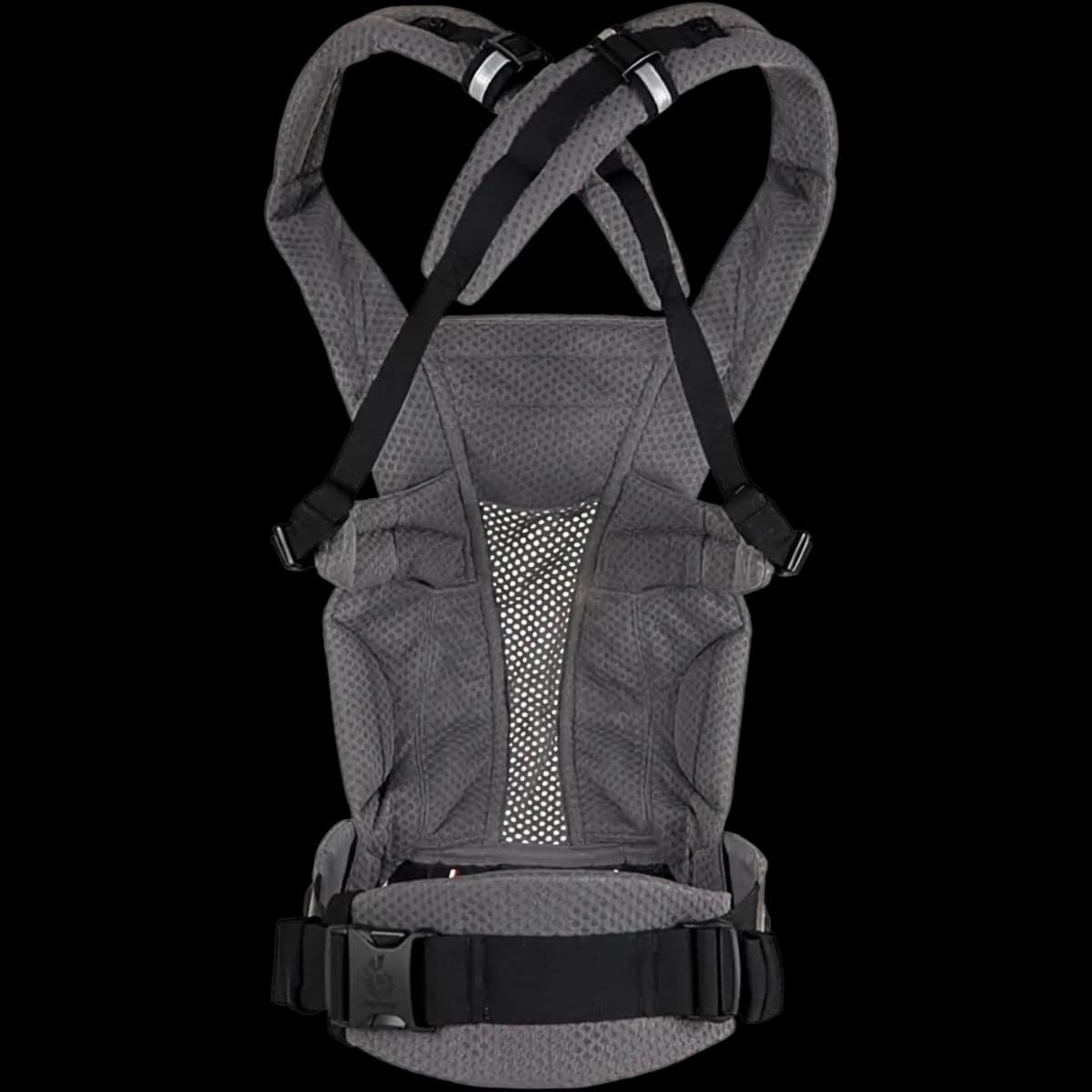 Ergobaby Omni Breeze carrier with the shoulder straps crossed